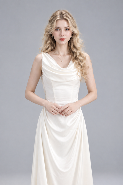 Lorean Soft Satin Dress