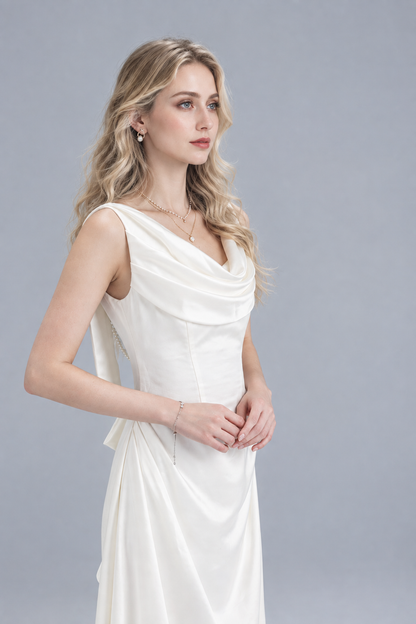 Lorean Soft Satin Dress
