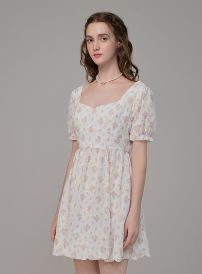 Satin Casket Floral Charm