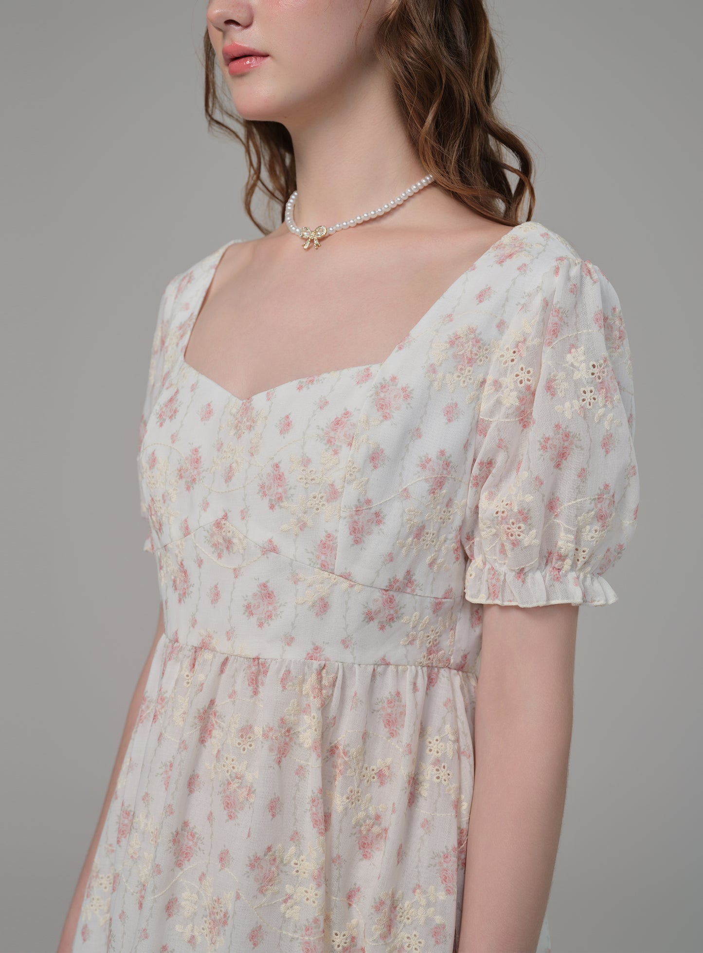 Satin Casket Floral Charm