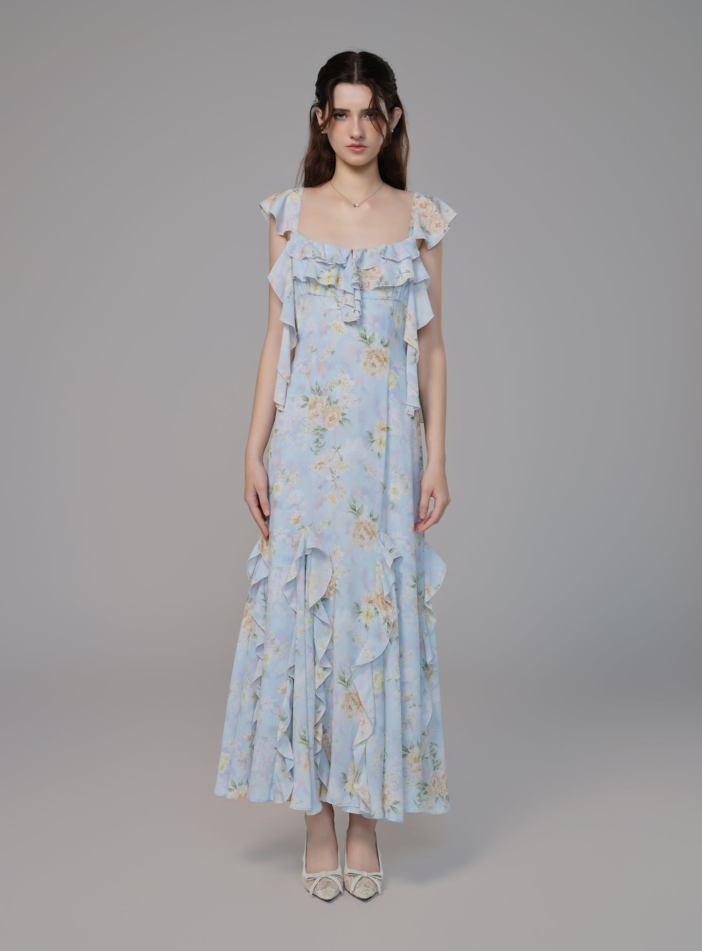 ÉMRUVIO Whispers of Rose Dress