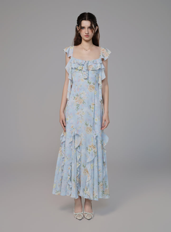 ÉMRUVIO Whispers of Rose Dress