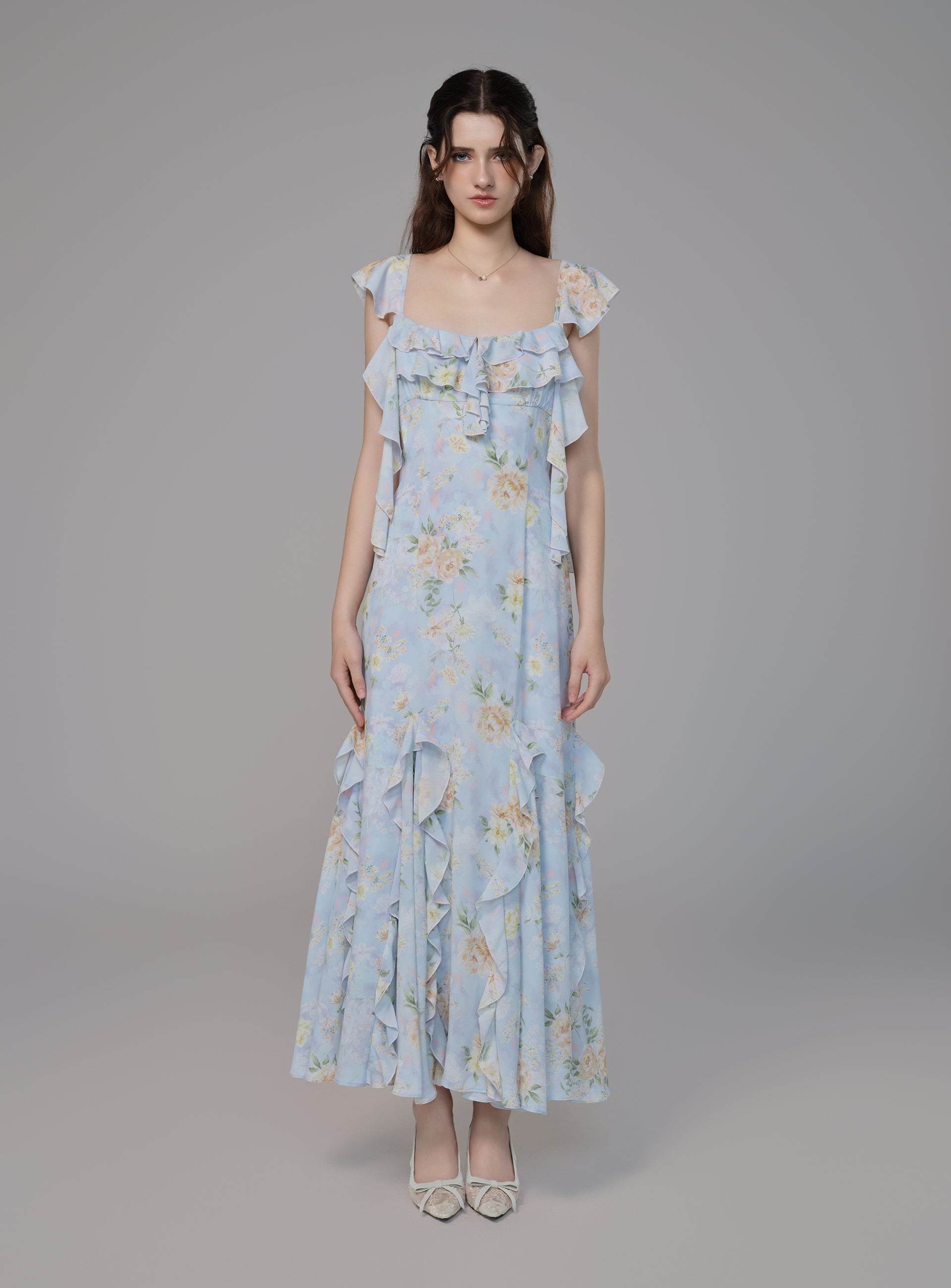 ÉMRUVIO Whispers of Rose Dress